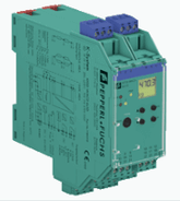 PEPPERL FUCHS KFD2-WAC2-Ex1.D strain gauge converter with LED display and DIN rail mounting